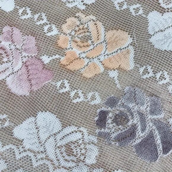 Lace Table Runner White Dresser Scarf Doily Dining Linen Hollow 14.9"x35.43" - Picture 3 of 5